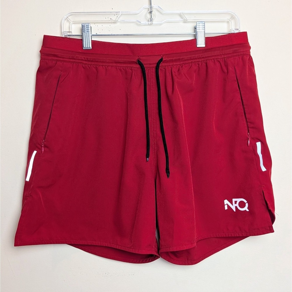 NFQ Shorts Mens Large Red 4" Running Gym Active Lightweight